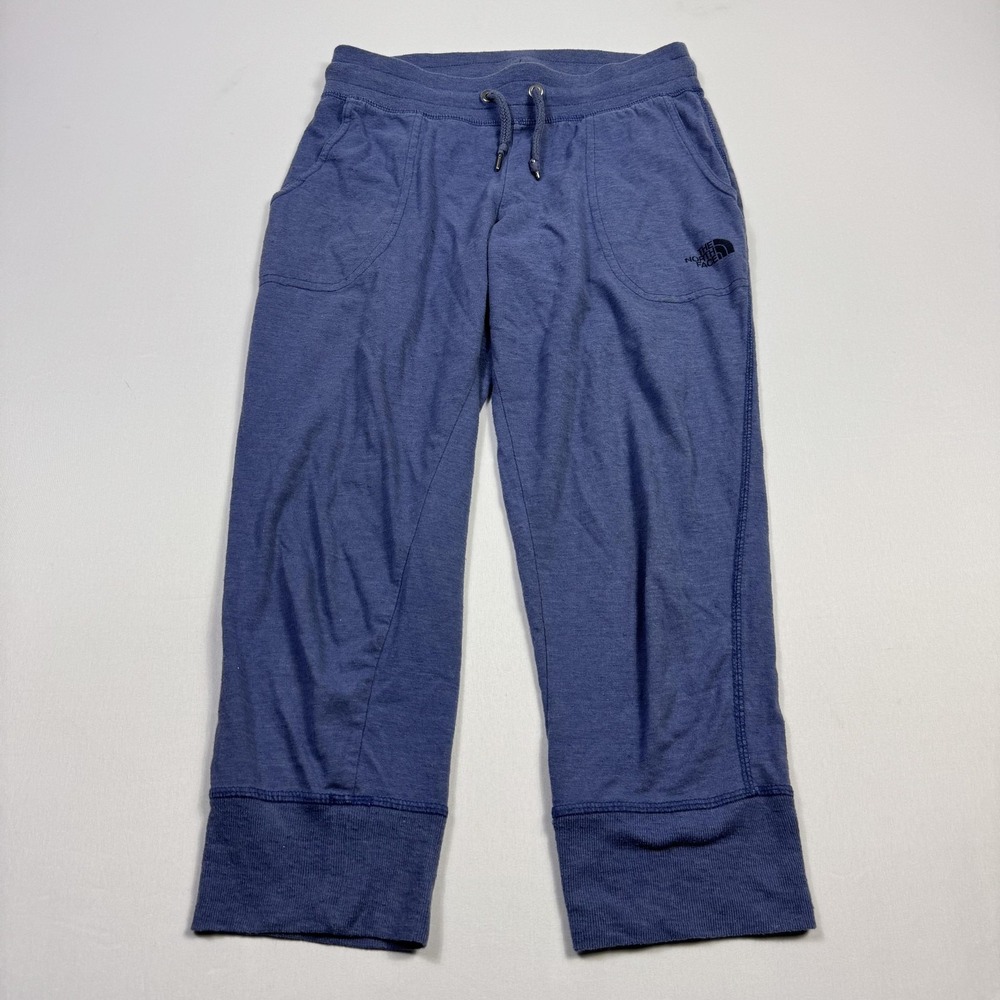 The North Face Pants Womens Medium Blue Classic Fit Lounge Capri Joggers Soft